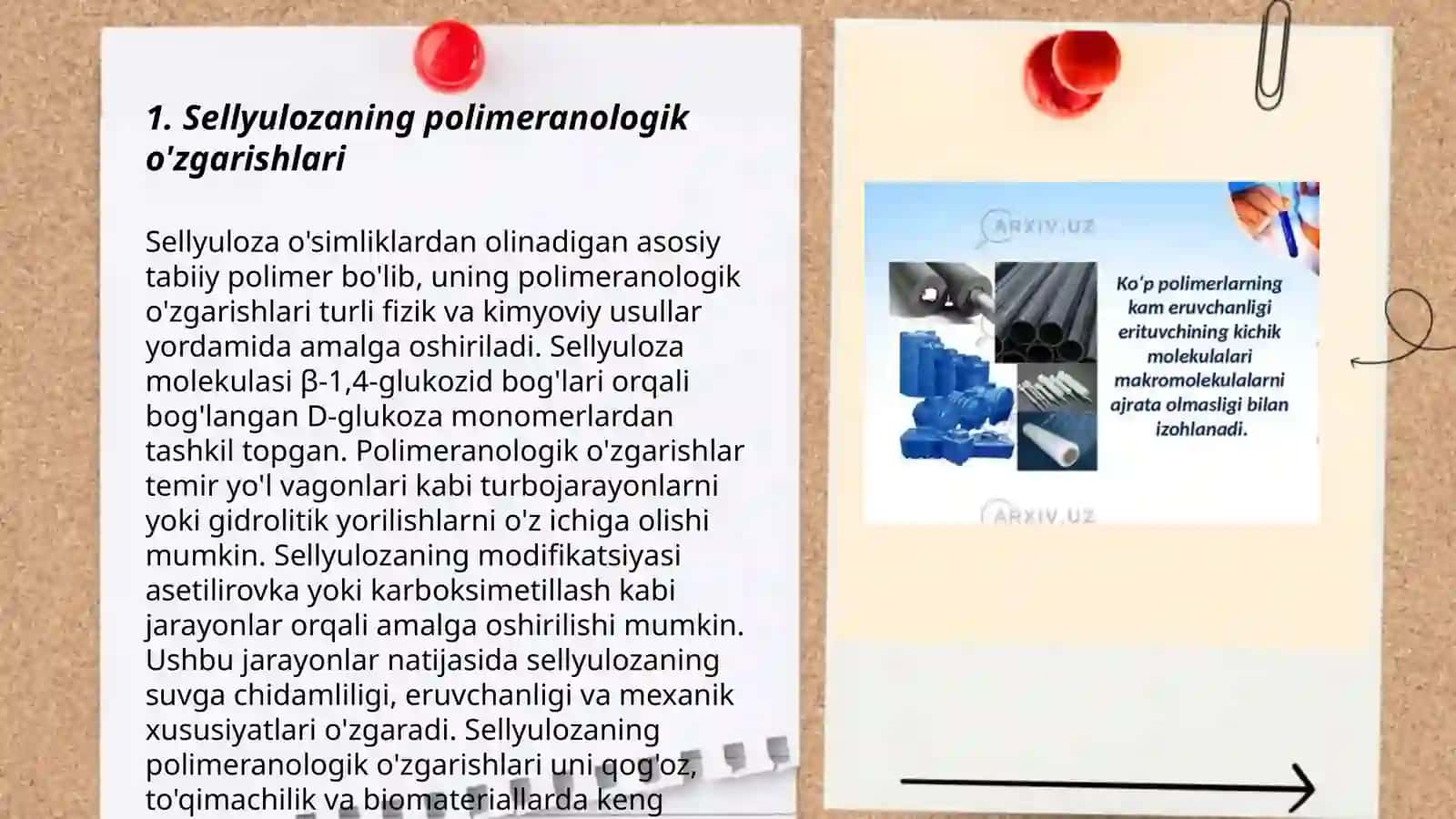 Sellyuloza va tabiiy ipakning polimeranologik o'zgarishlari 3