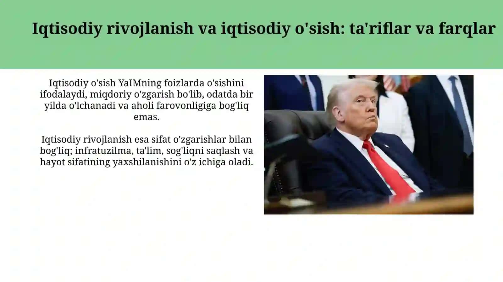 Iqtisodiy rivojlanish va iqtisodiy o'sish 3