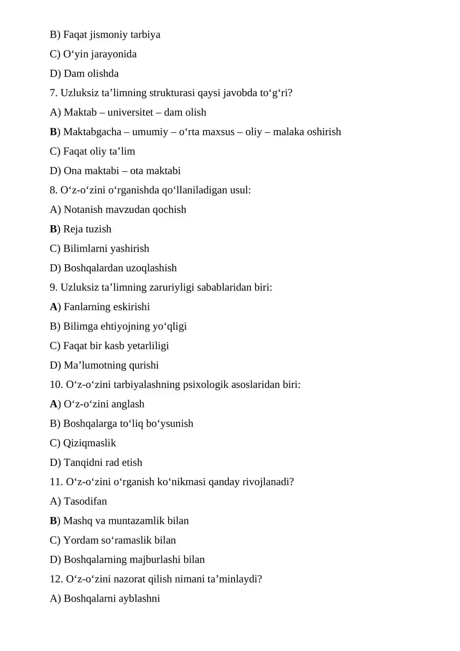 MAXSUS FANLARNI O`QITISH METODIKASI FANIDAN TAYYORLAGAN MUSTAQIL ISHI 3