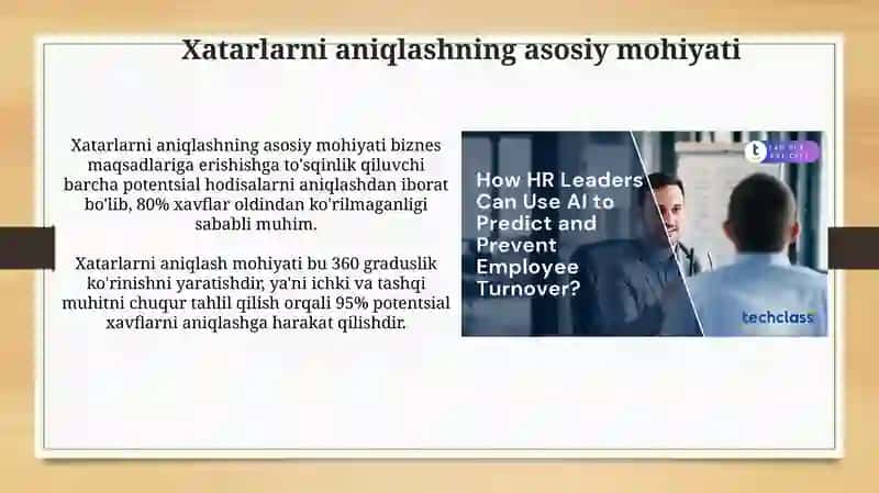 Xatarlarni Aniqlash va Boshqarish 3