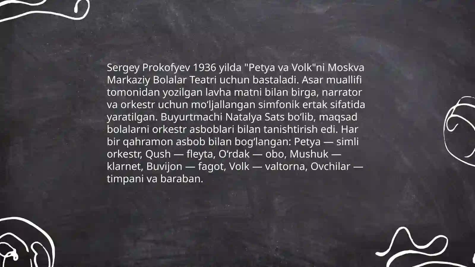 Simfonik ertak Prokofiev Petya i volk 3