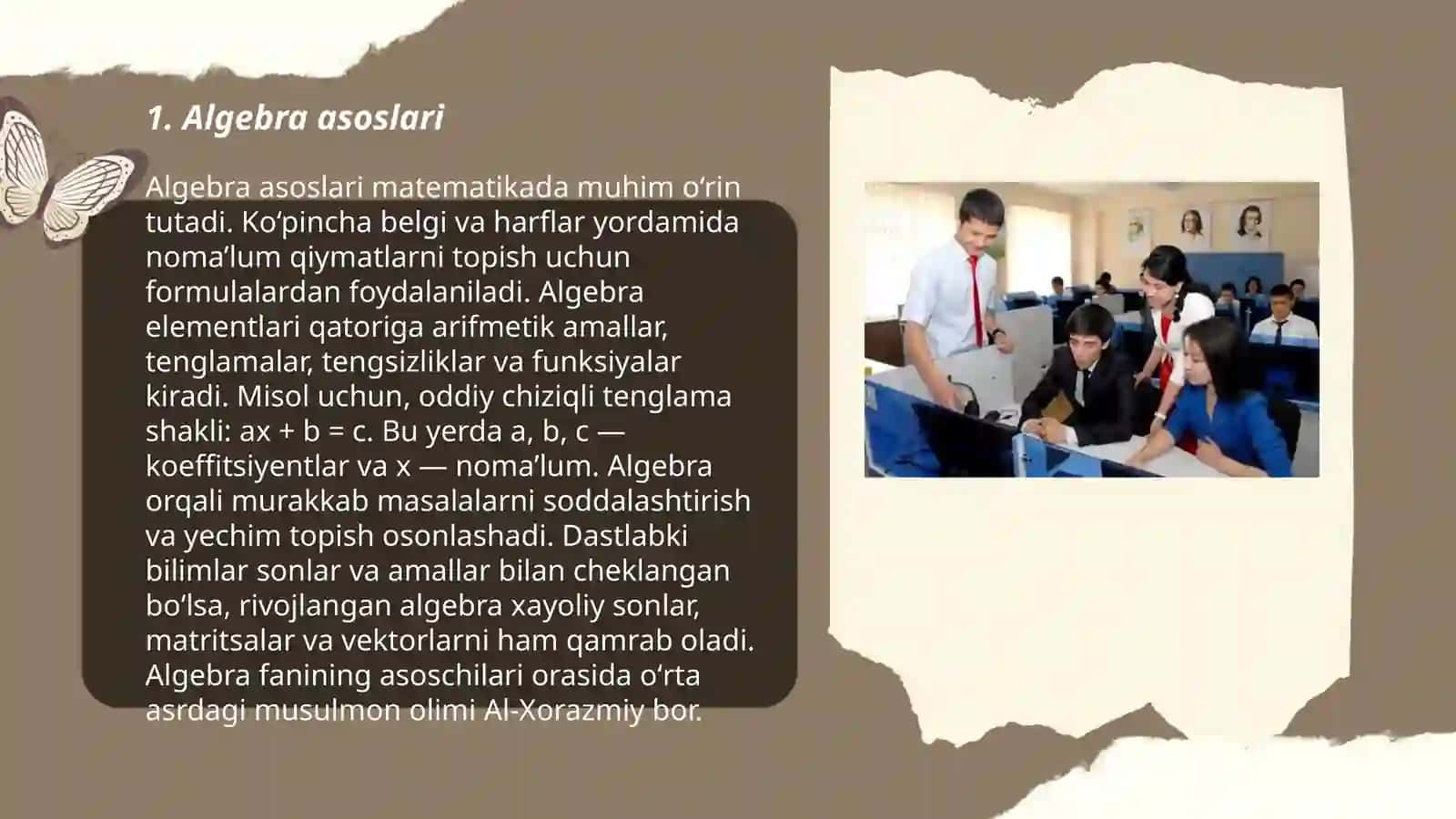 Maktab matematika kursi asosiy tushunchalari 3