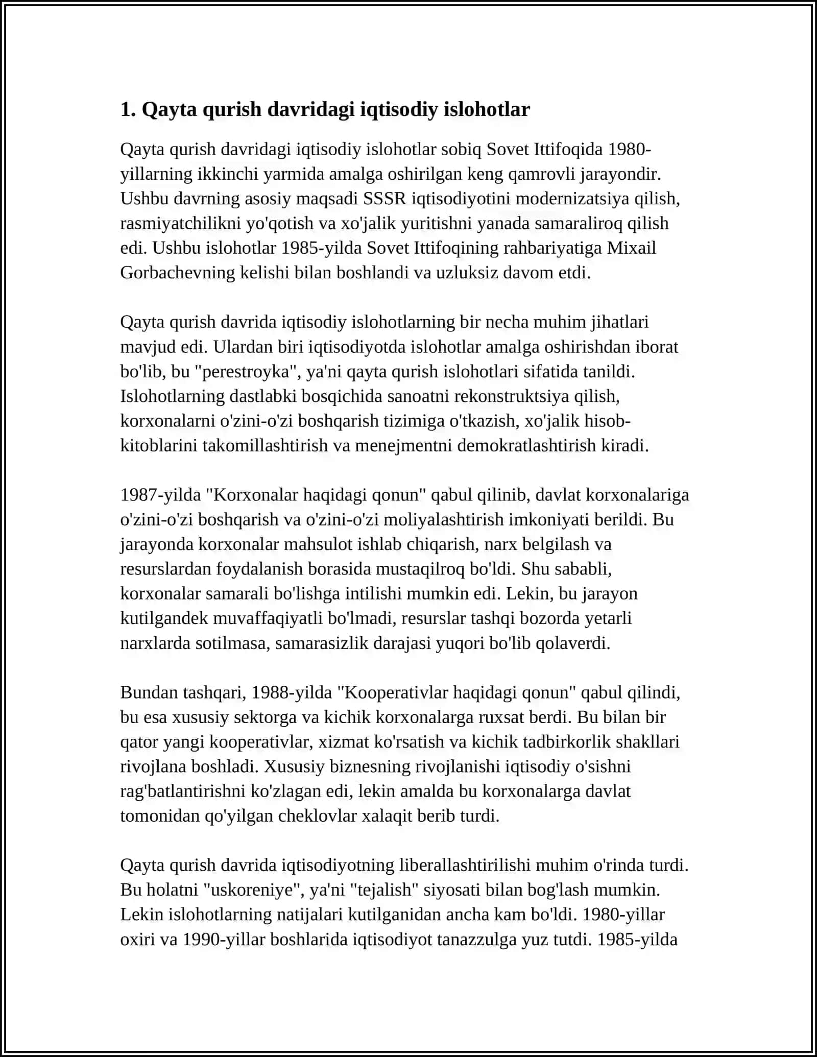 QAYTA QURISH YILLARIDA O'ZBEKISTONDAGI IJTIMOIY SIYOSIY VAZIYAT 3