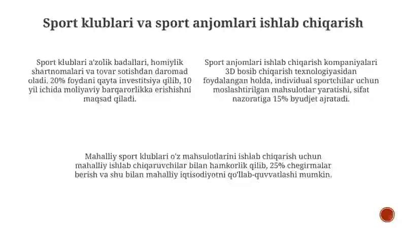 Sportda tadbirkorlik faoliyati shakllari va turlari 3