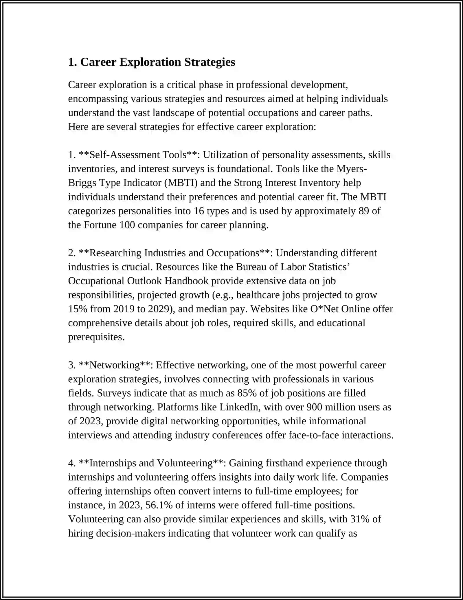 Career Exploration Strategies 3