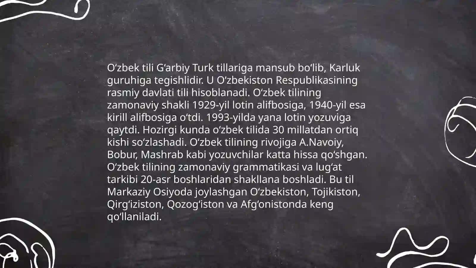 O‘zbek tili tarixi. O‘zbek tilining tarixi ildizlari. O‘zbek adabiy tili taraqqiyot bosqichlari 3