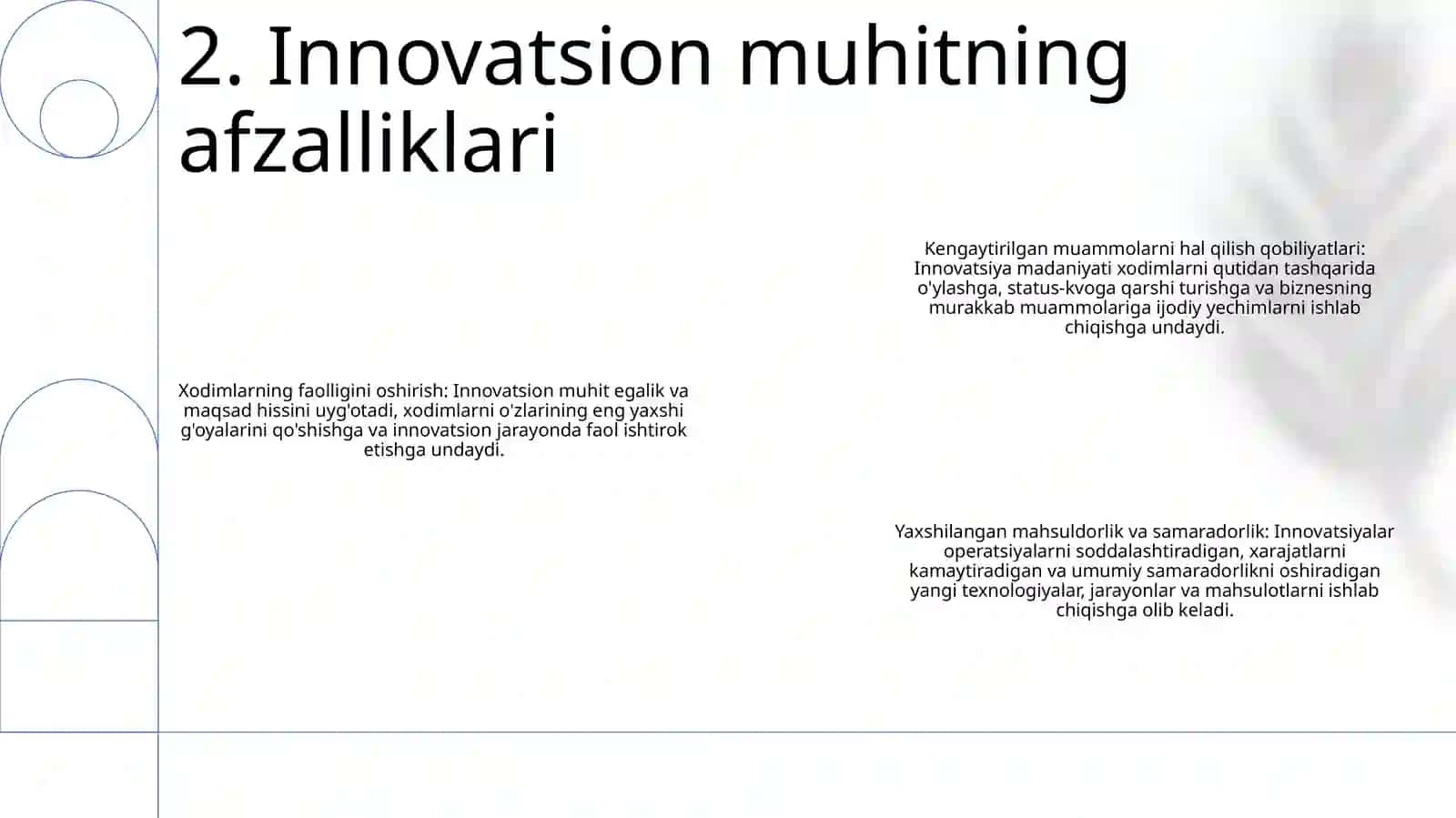 Innovatsion Muhit - Samarali Innivatsiyalarning Eng Muhim Sharti Sifatida 3