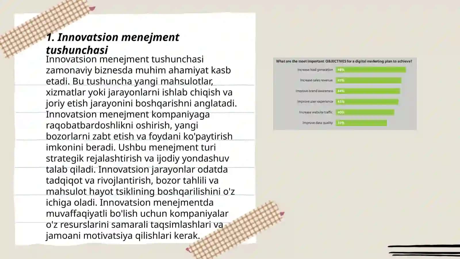 Innovatsion Menejment Fanining Asosiy Tushunchalari, Maqsadi va Vazifalari 3