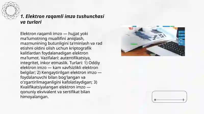 Elektron raqamli imzo va undan foydalanish texnologiyalari 3