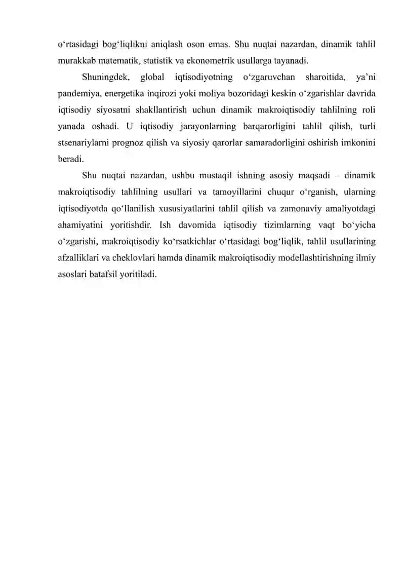 DINAMIK MAKROIQTISODIY TAHLILNING USULLARI VA TAMOYILLARI 3