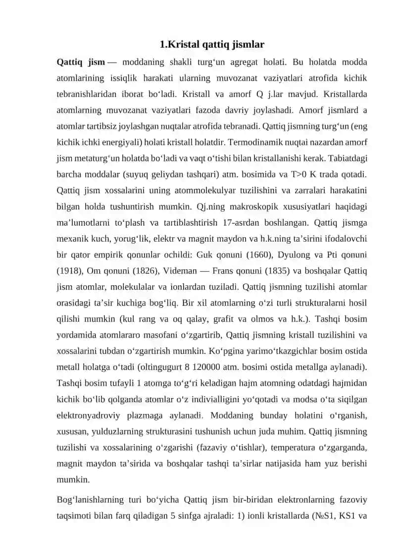 Kristall panjaralarning turlari 3
