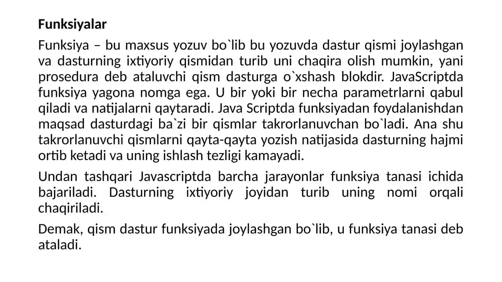 13-ma’ruza Javascript funksiyalari 3