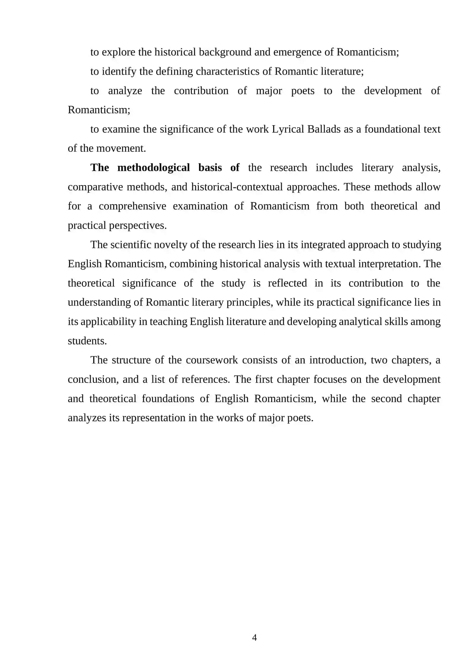 ENGLISH ROMANTICISM AND ITS DEVELOPMENT 3