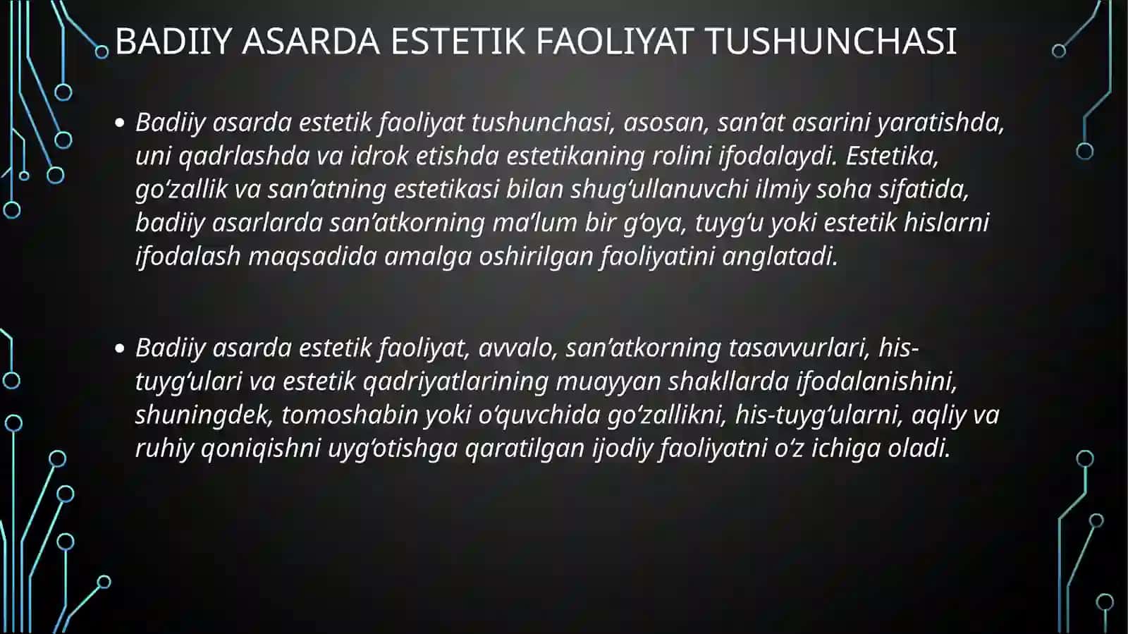 MUSTAQILISHFan:adabiyotshunoslik 3