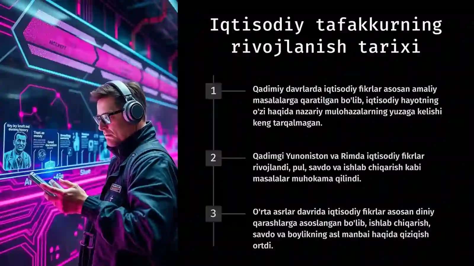 O'rta asr iqtisodiy tafakkuri: Sharq va G'arb o'rtasidagi bog'liqlik 3