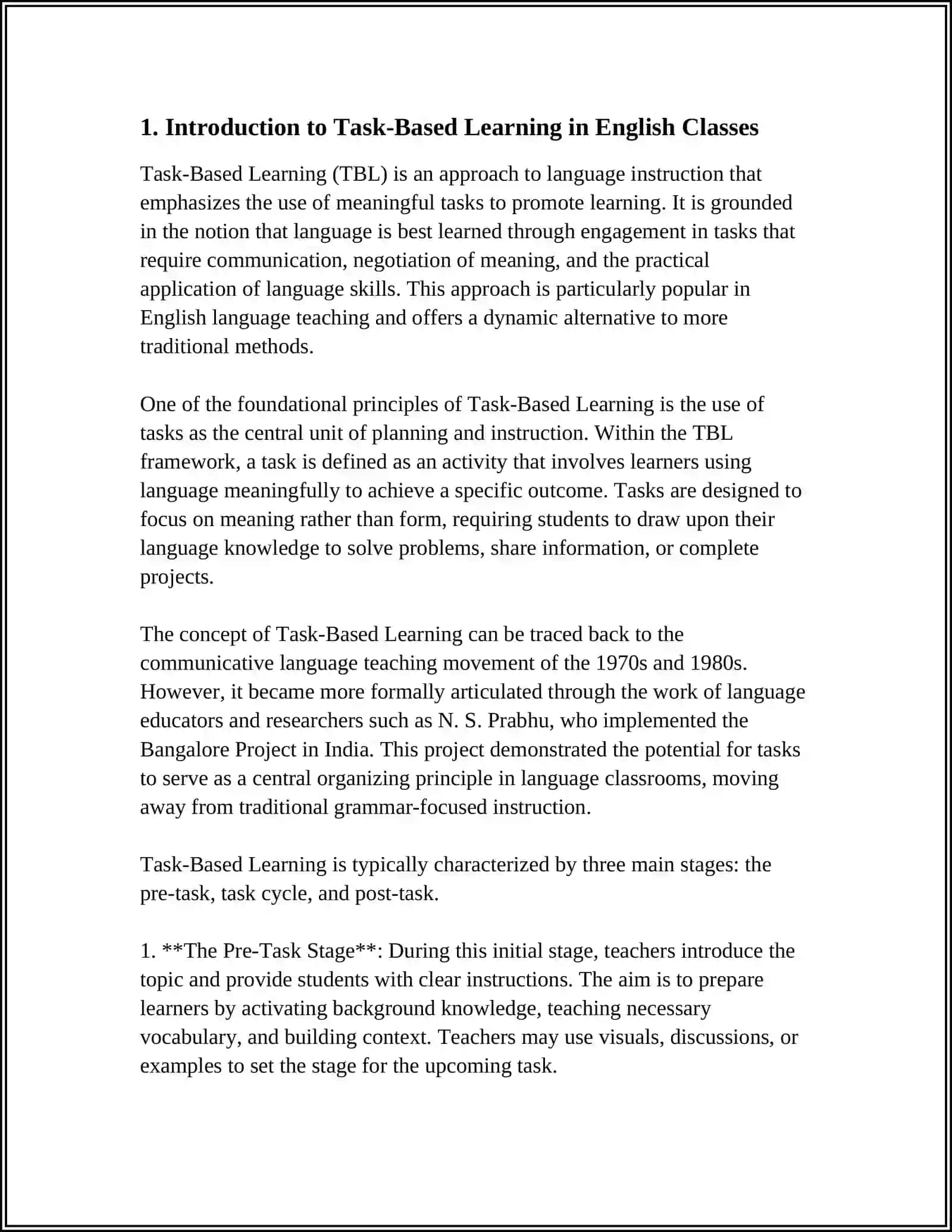 ANALYZING THE BENEFITS OF TASK-BASED LEARNING IN IMPROVING LEARNER ENGAGEMENT IN ENGLISH CLASSES 3
