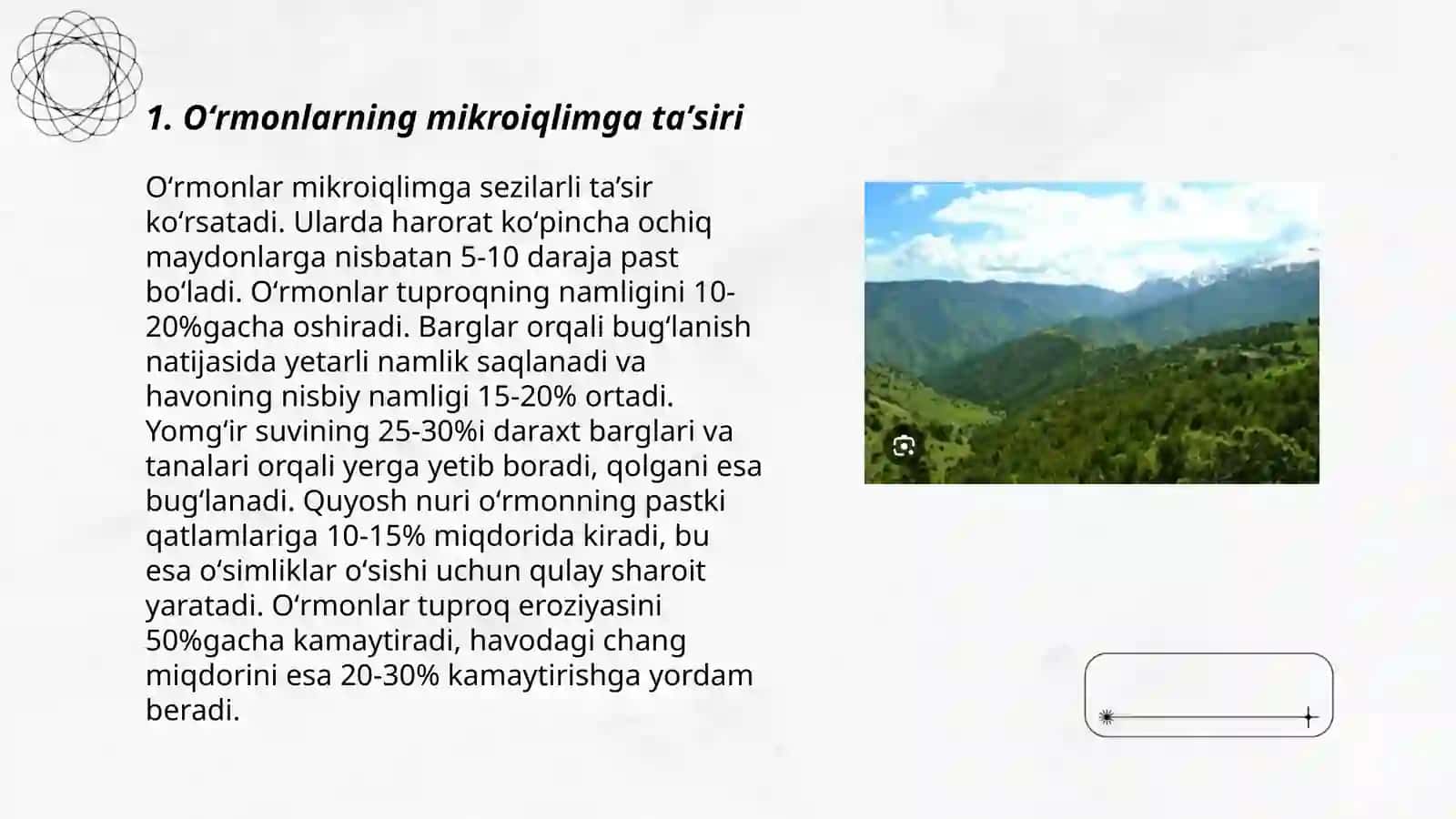 Oʻrmonning haroratga taʼsiri 3