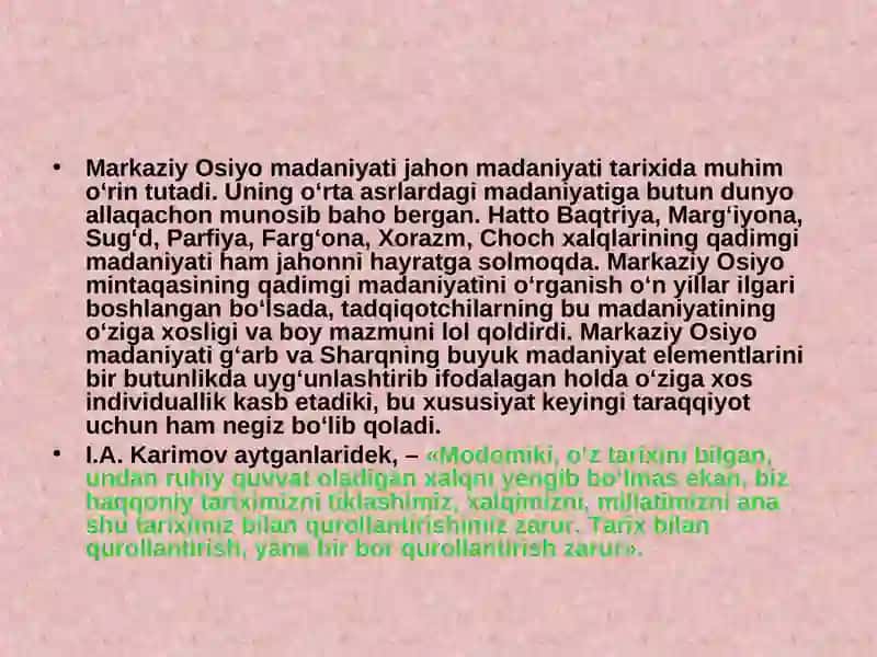 Markaziy Osiyo Sivilizatsiyasi 3