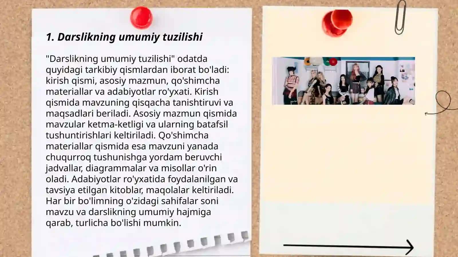 Darslikning umumiy tuzilishi 3