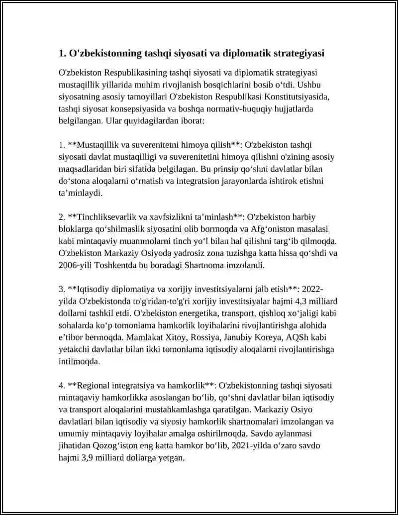 O'ZBEKISTON VA JAHONHAMJAMIYATI 3
