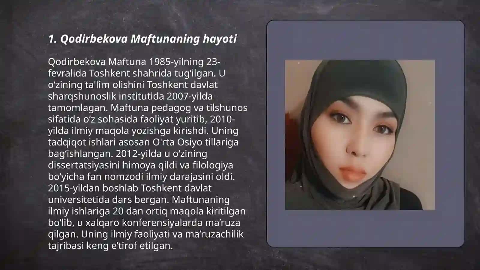 Qodirbekova Maftuna 3