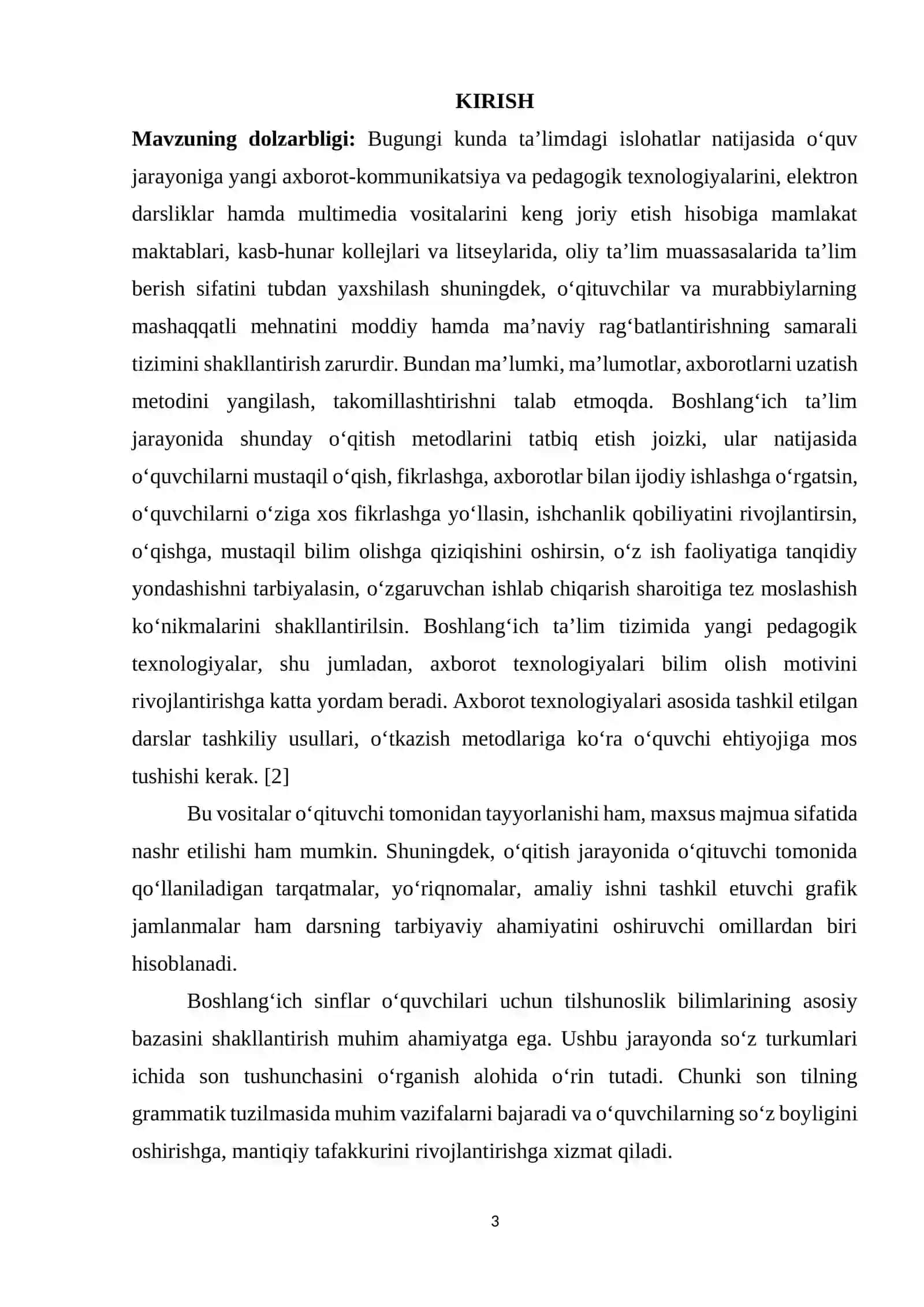 Boshlang‘ich sinflarda “Son” mavzusini o‘rganish 3