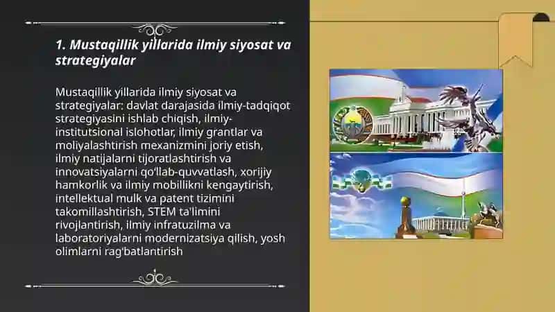 Mustaqillik yillarida ilmiy siyosat va strategiyalar 3