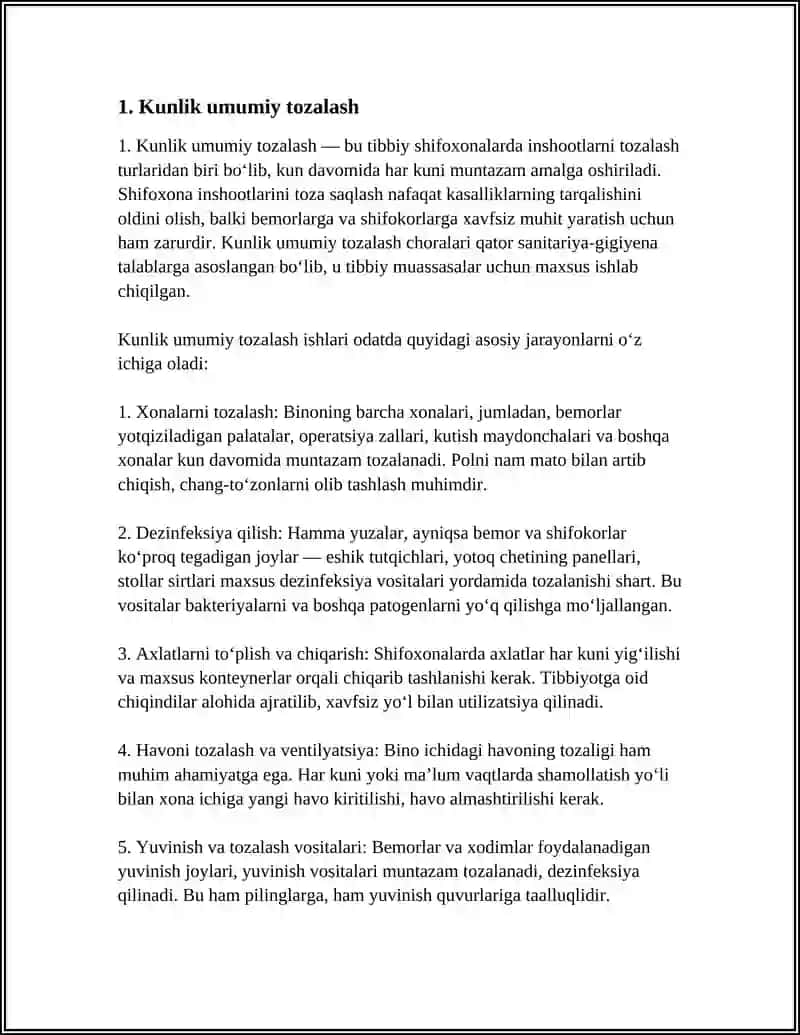 TIBBIY SHIFOXONADA INSHOATLARNI TOZALASH TURLARI 3
