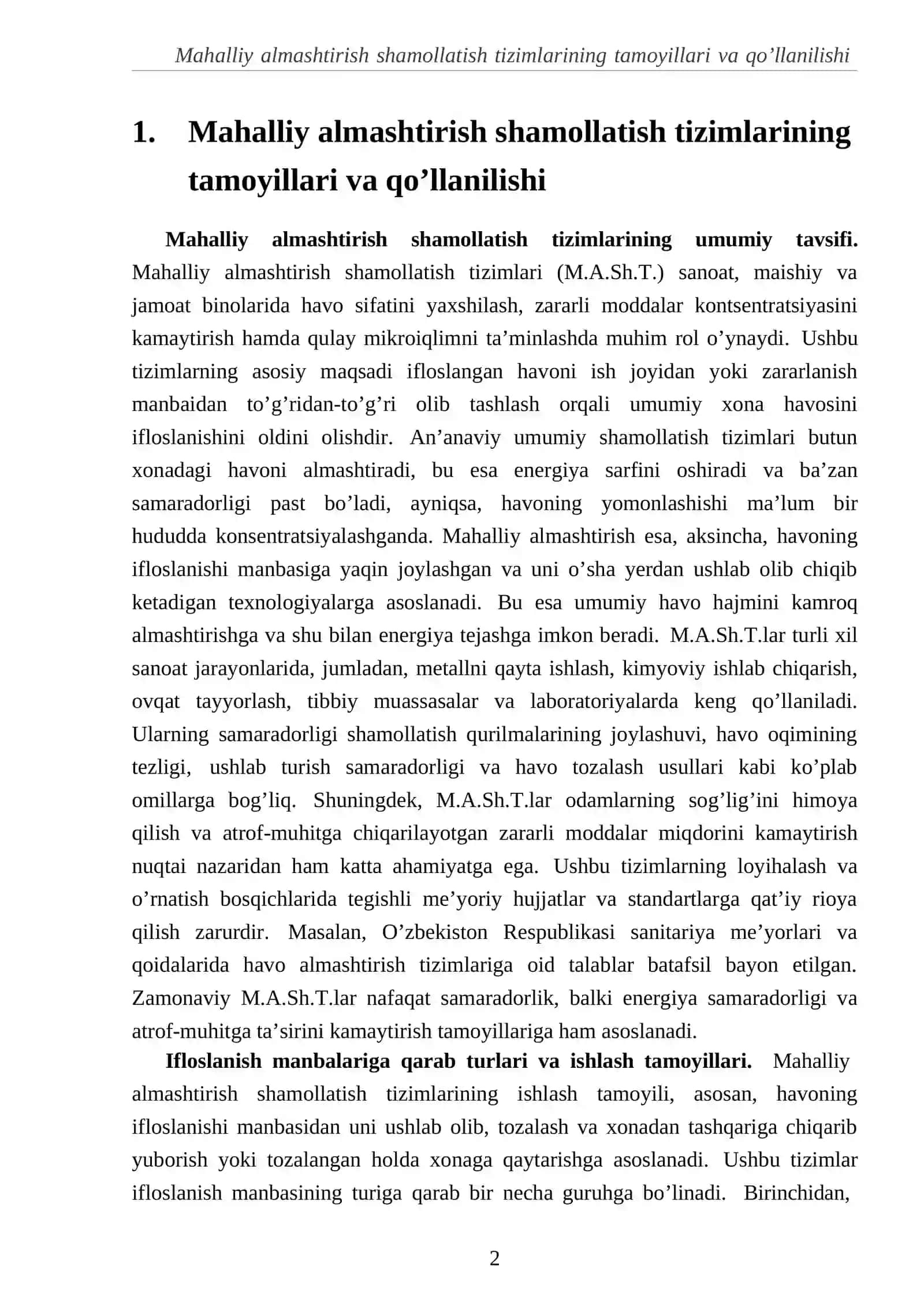 Mahalliy va umumiy almashinuv ventilyatsiyasi 3