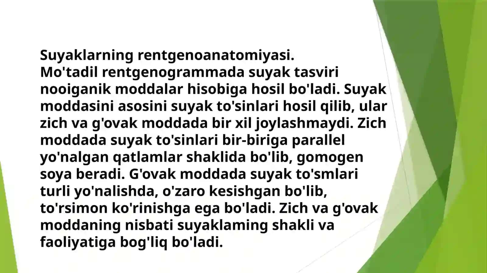 Skelet suyaklarining rentgenanatomiyasi 3