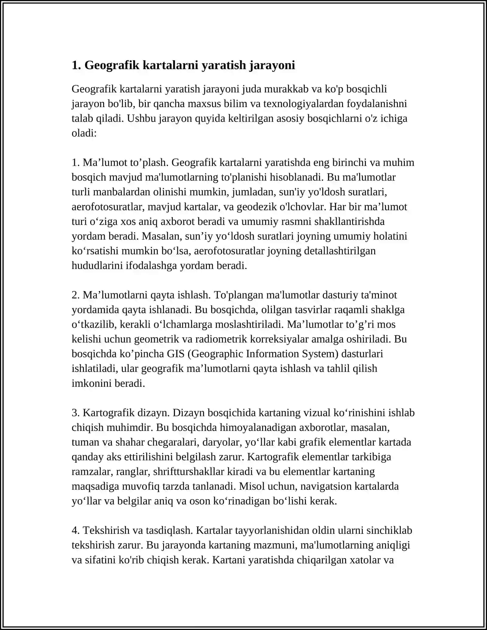GEOGRAFIK KARTALARNI O'RGATISH TEXNOLOGIYALARINI TAHLIL QILISH 3