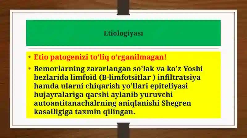 Shegren sindromi kasalligi 3