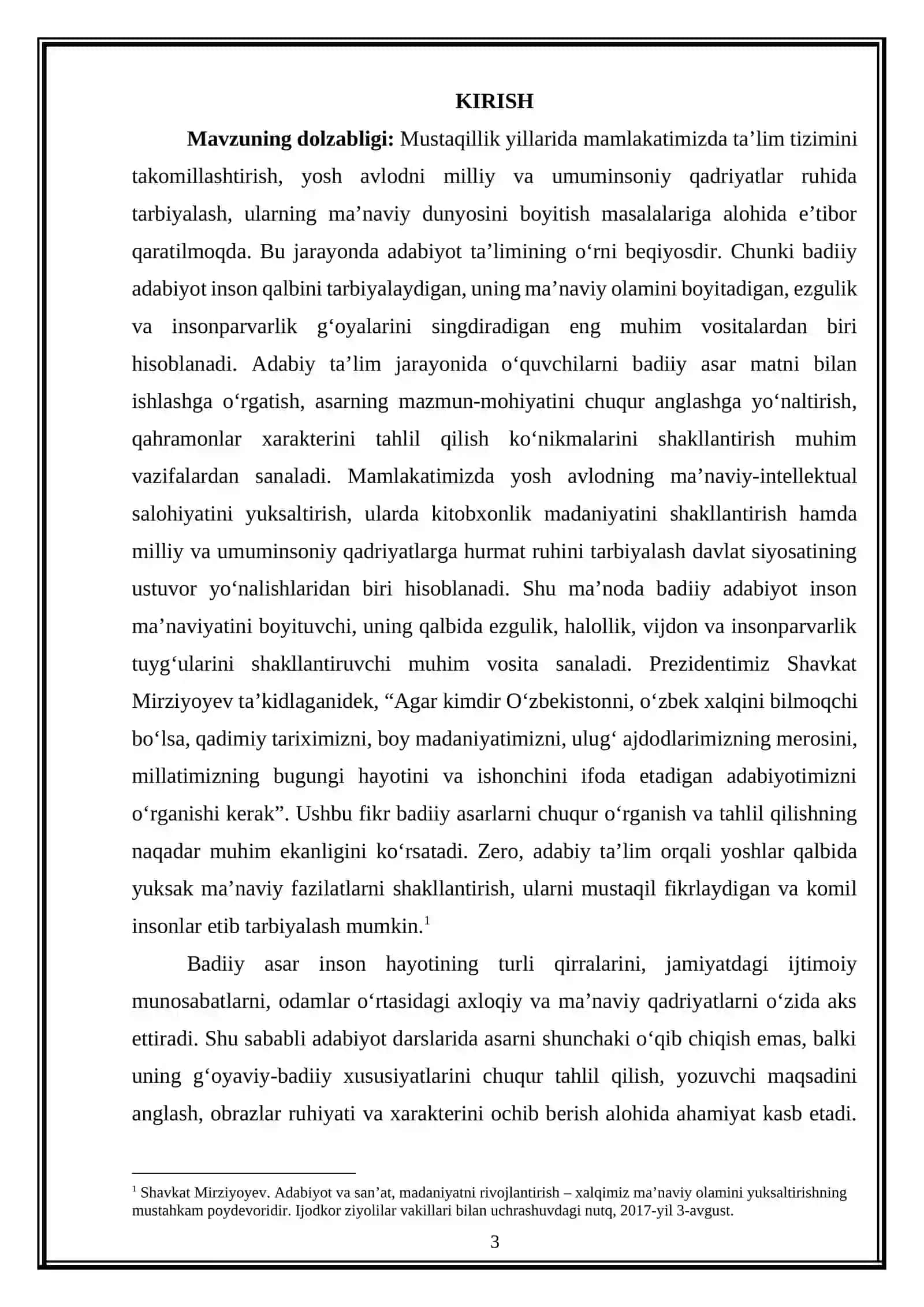 Oʻlmas Umarbekov “Qiyomat qarz” hikoyasi Asar matni bilan ishlash 3
