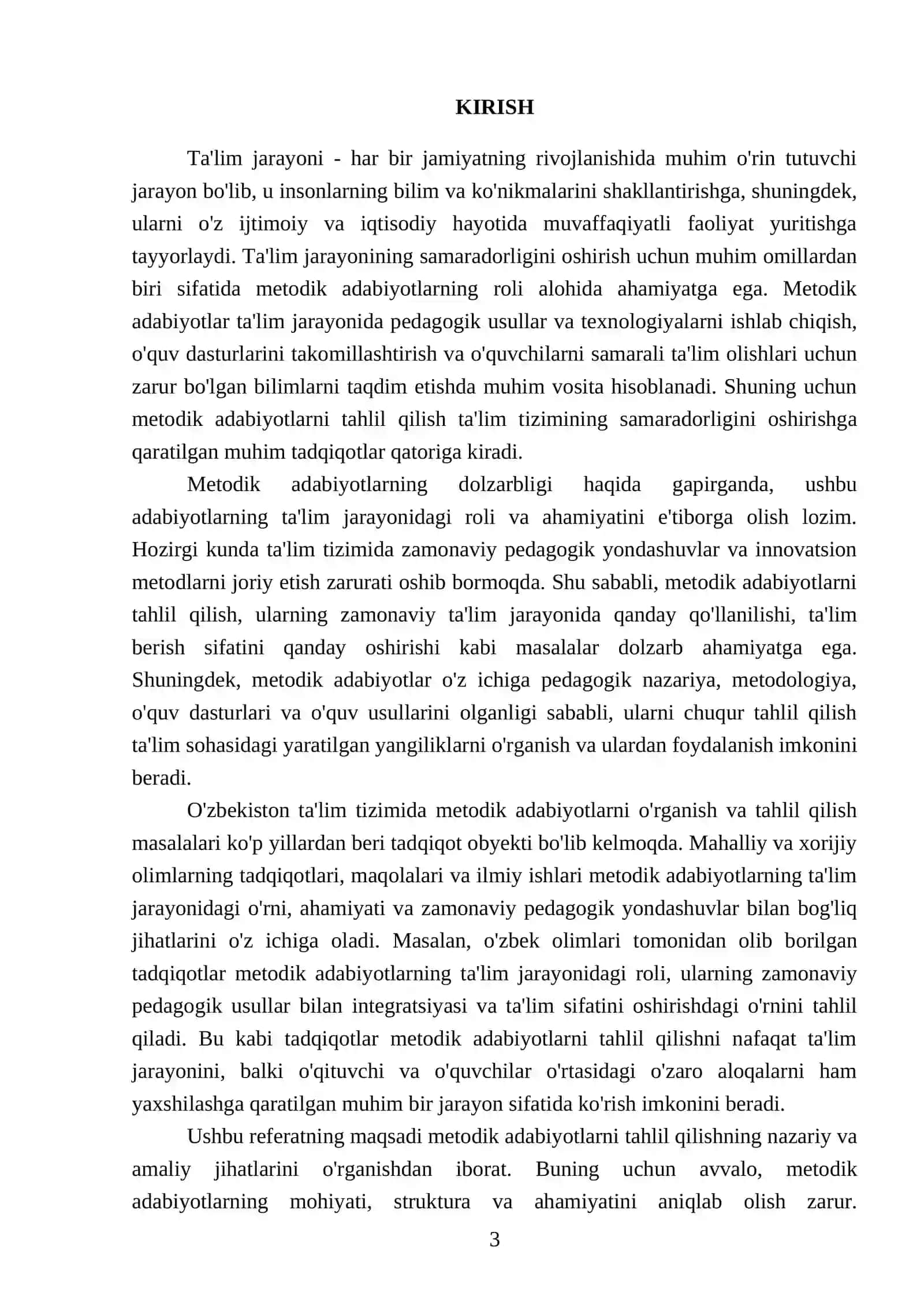 Metodik adabiyotlarni tahlil qilish 3