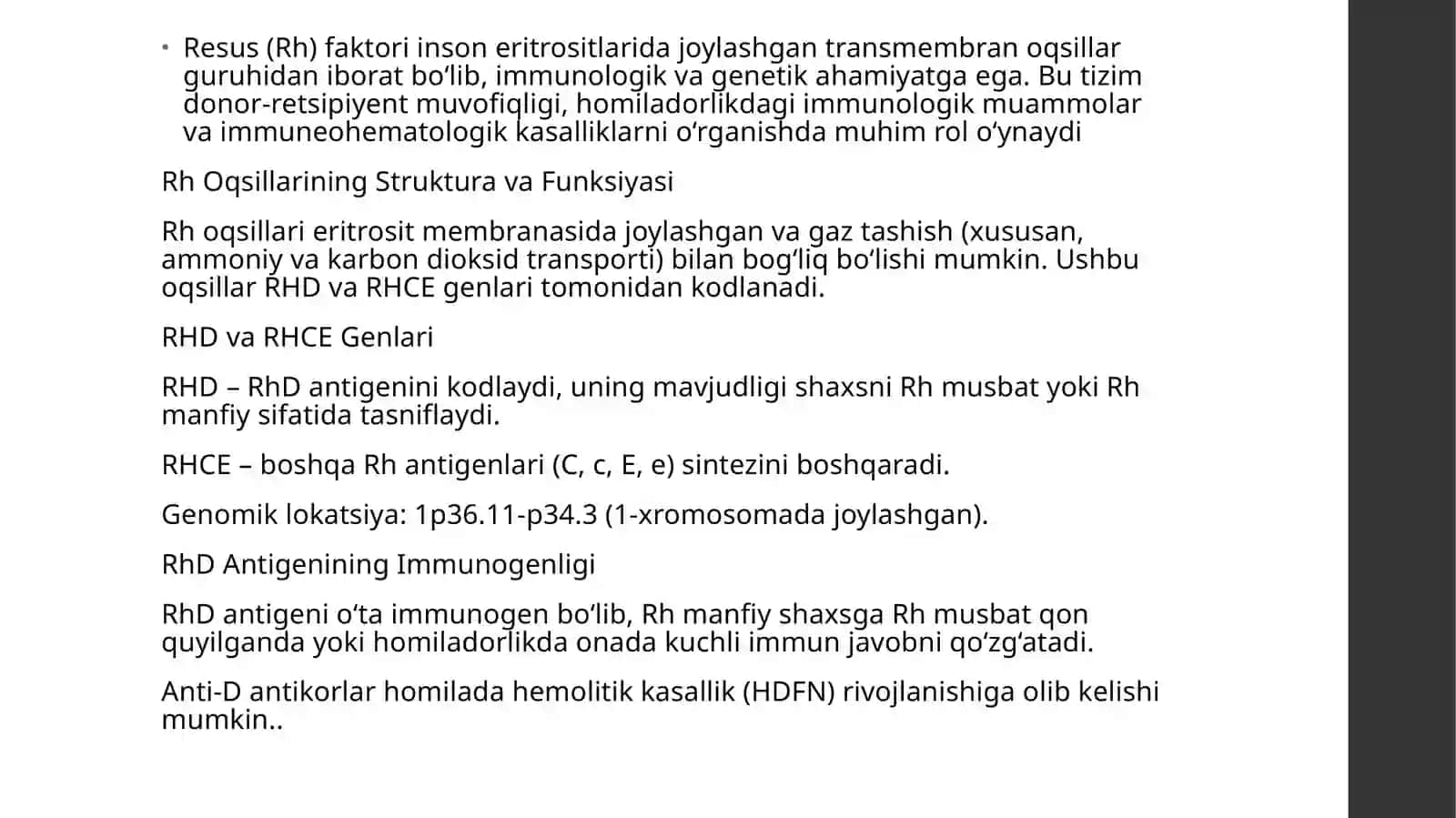 Resus (Rh) tizimi 3