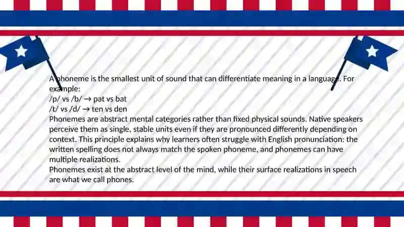 The Concept of Allophones and Phonemic Variations in English 3