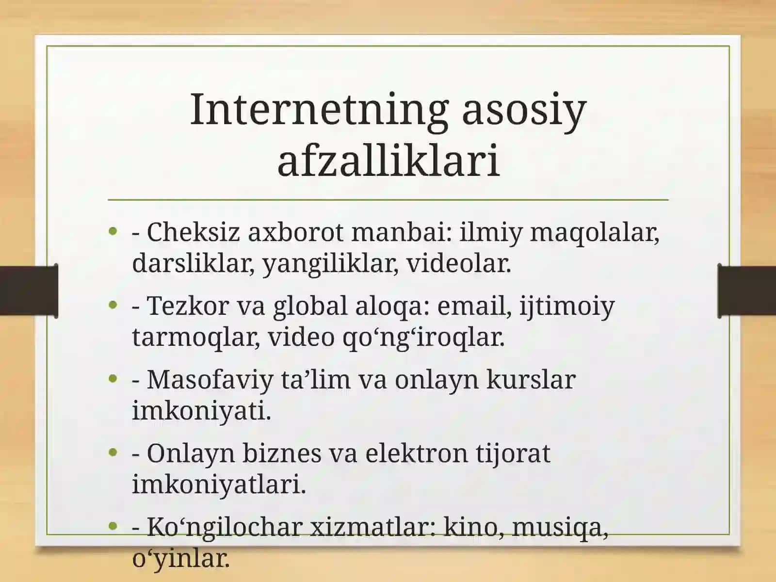 Internet xizmatlari va ularning turlari 3