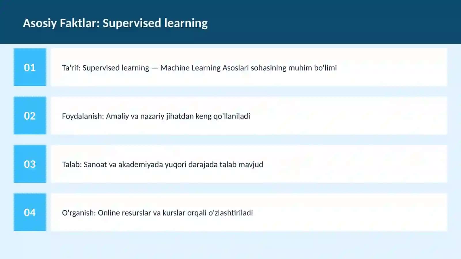 AI | MACHINE LEARNING ASOSLARI 3