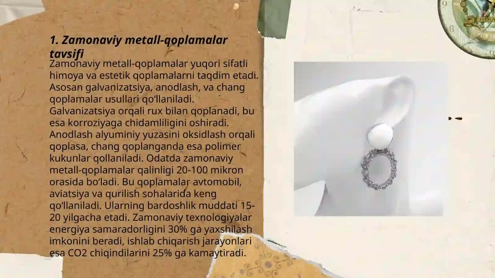 Zamonaviy metal-krameka qoplamalar, vinirlar qoplamalar ularni tayyorlash uslubi 3