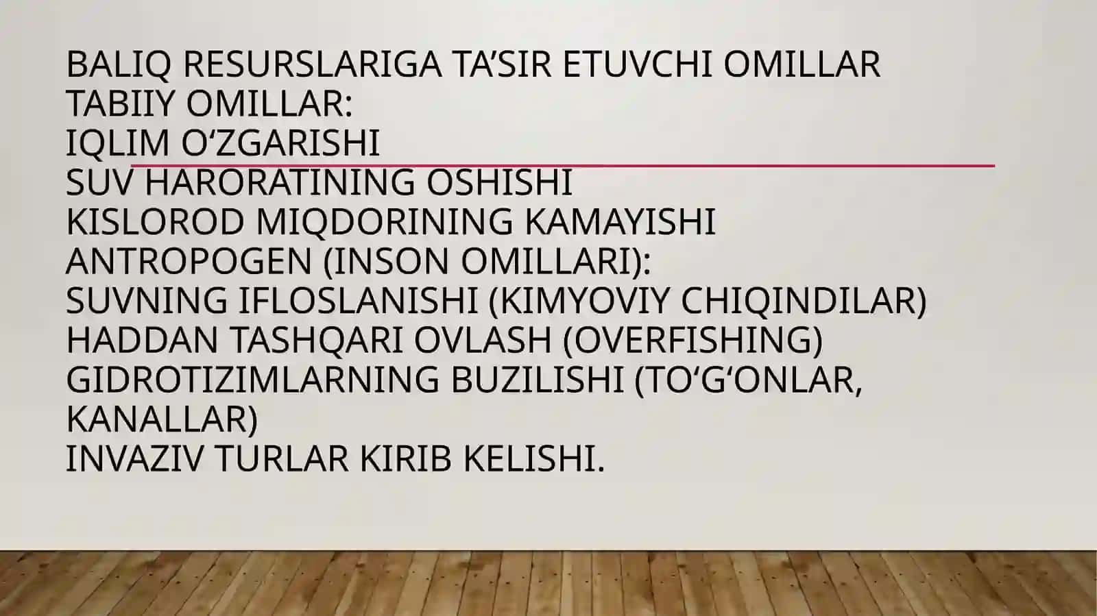 Baliqlarning ekologik va iqtisodiy ahamiyati 3
