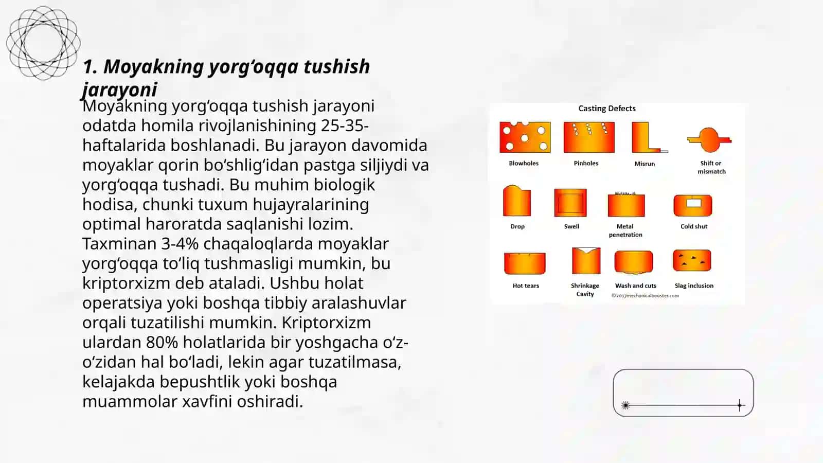 Moyakning yorg‘oqqa tushish jarayoni va jinsiy a‘zolarning rivojlanish nuqsonlari 3