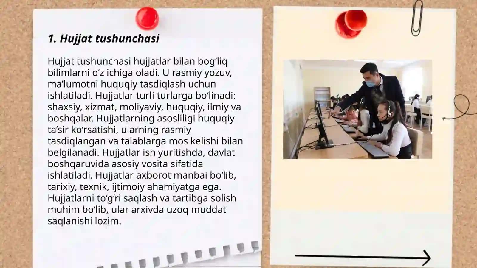 Hujjat turlari va ish yuritish asoslari 3