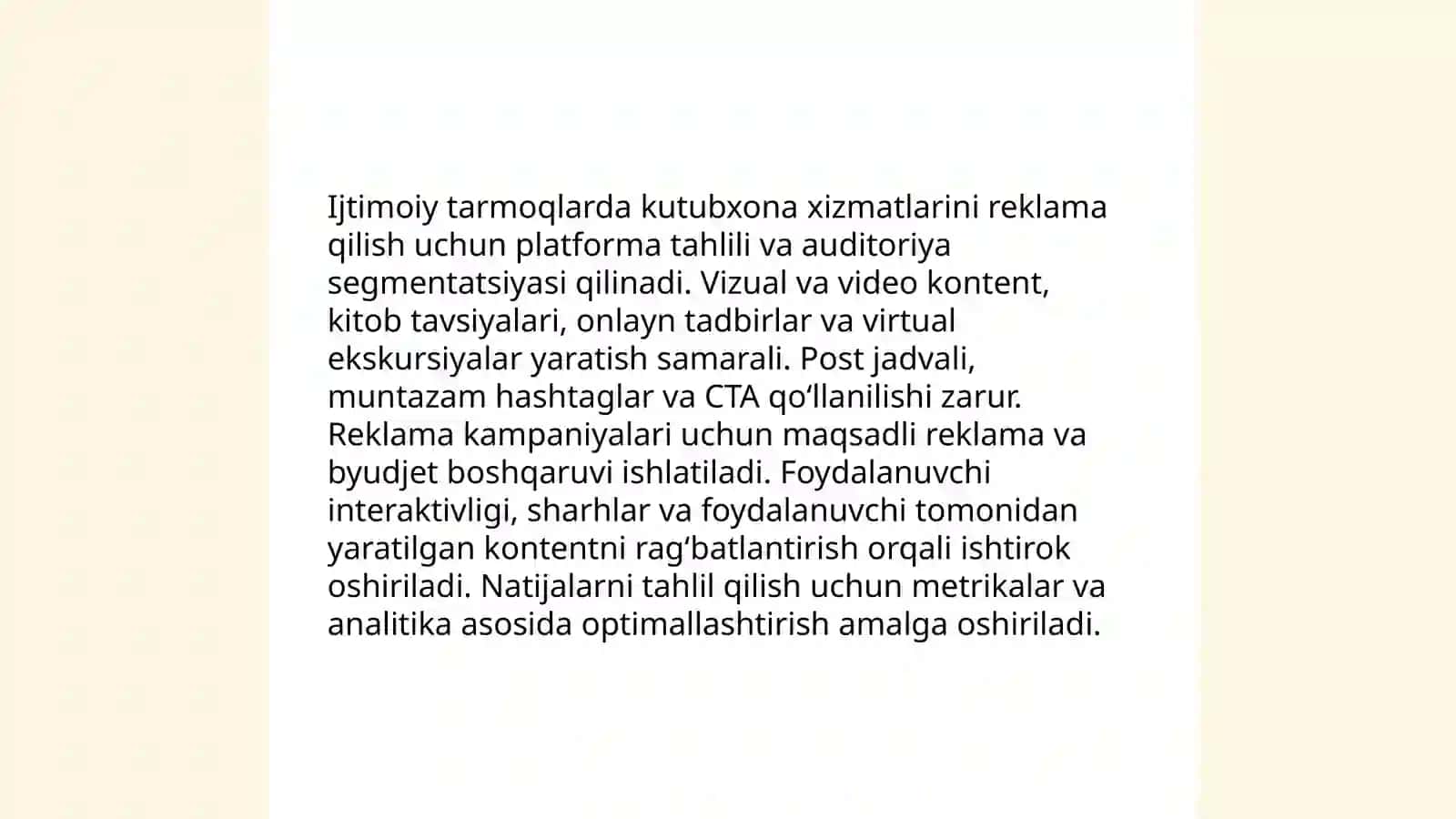 Kutubxona xizmatlarini reklama qilish usullari 3