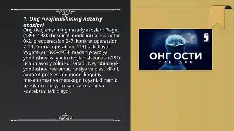 Ong Taraqqiyoti 3