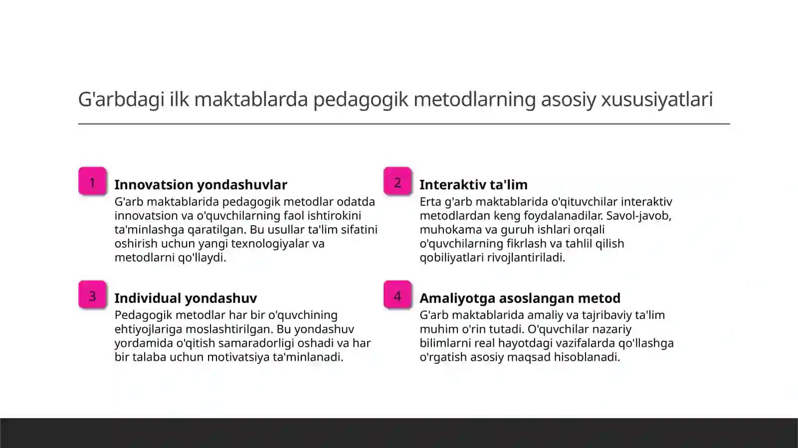 G'arbdagi ilk maktablarda o'qituvchining pedagogik mahorati 3