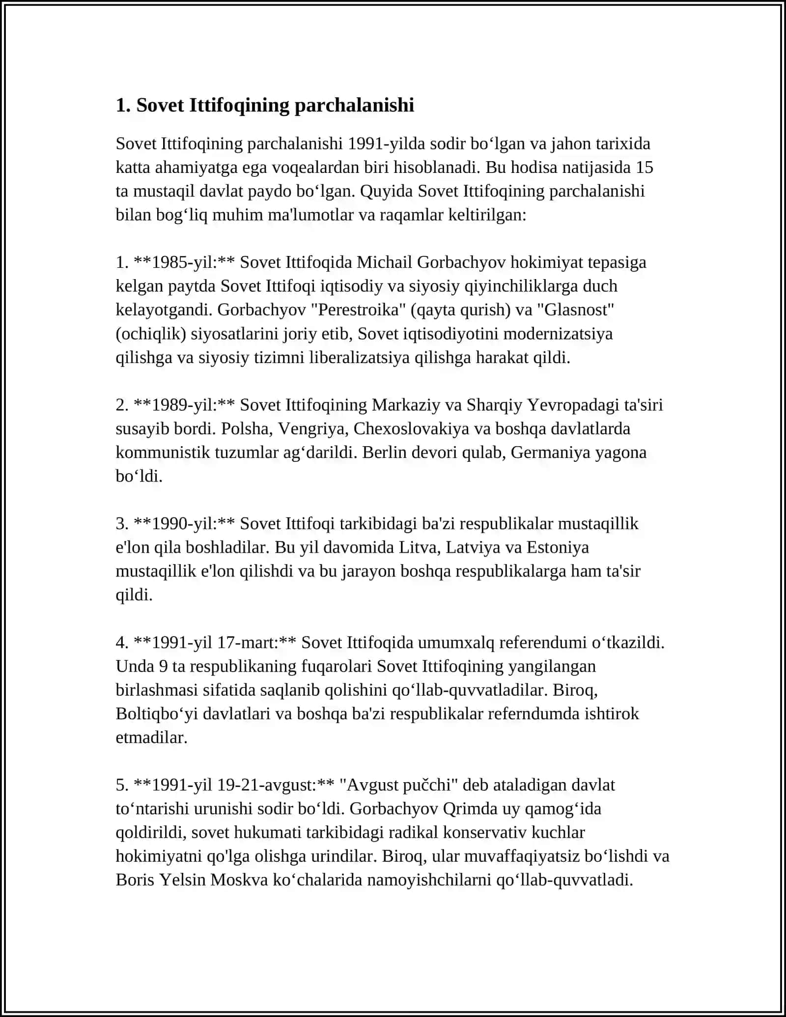 MUSTAQILLIKKA ERISHISH ARAFASIDA ÕZBEKISTONDAGI IJTIMOIY-SIYOSIY JARAYONLAR 3