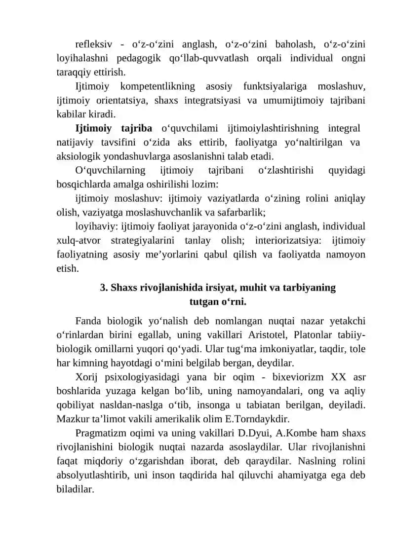 Uzluksiz ta'lim pedagogikasi (pedagogika nazariyasi) 3