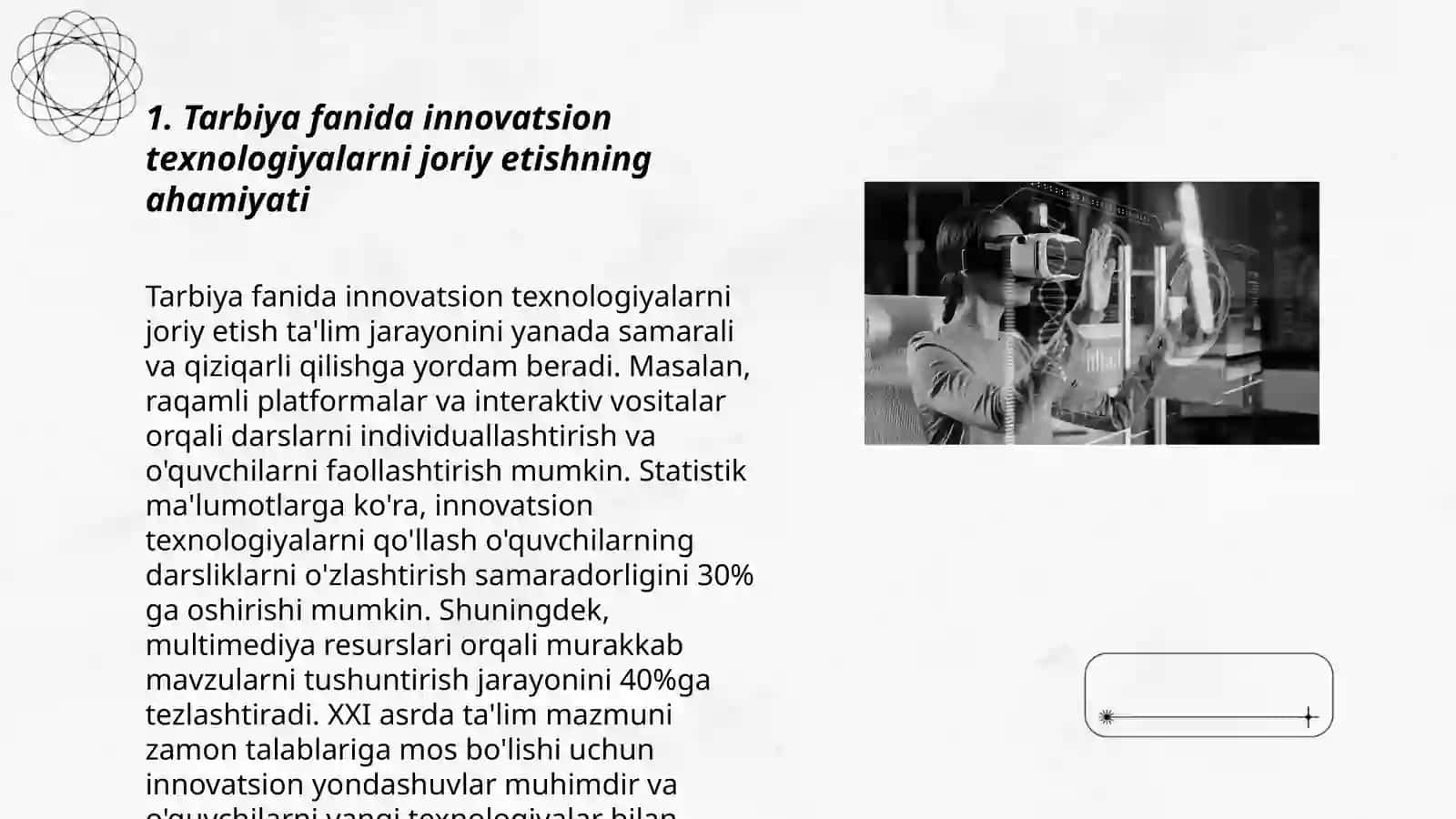 Tarbiya fanini o'qitishda innovatsion texnologiyalardan foydalanish 3