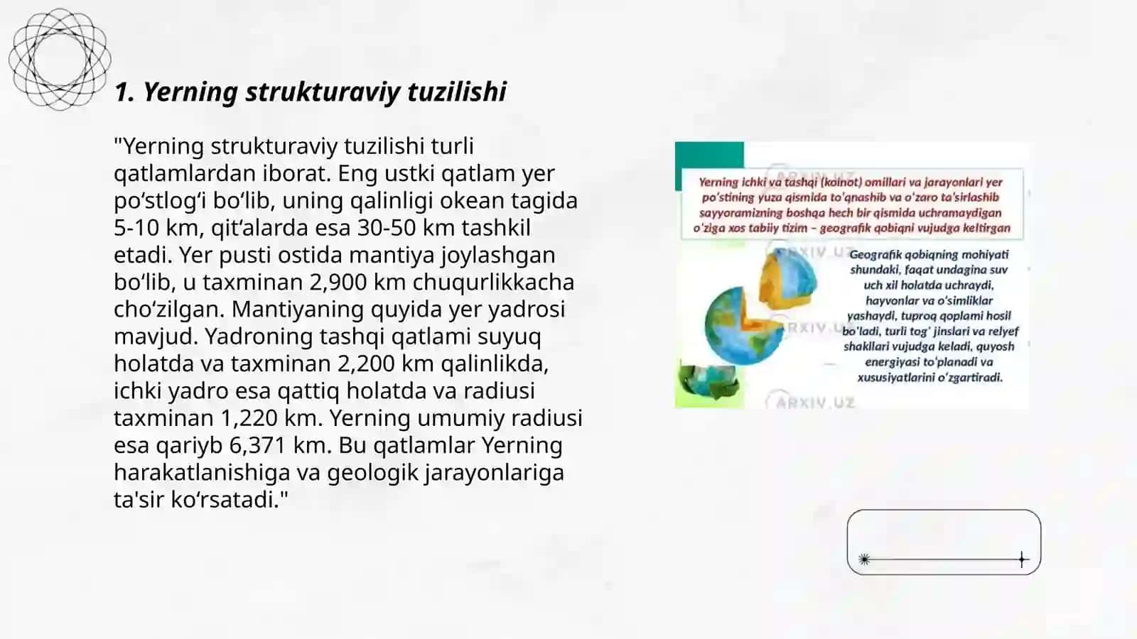 Yerning strukturaviy tuzilishi 3