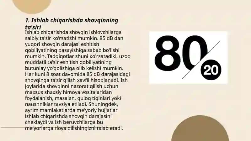 Ishlab chqarish shovqinini gigienik me’yorlash printsiplari 3
